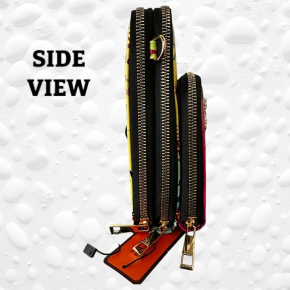 MULTI COLOURED ONLY Graffiti Queen Bee Crossbody Bag/Cell Phone NWT - Picture 2 of 8